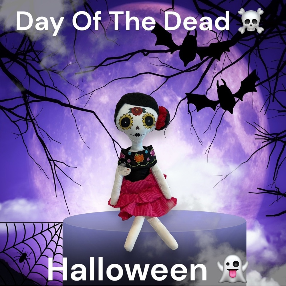 Debi Lilly Day Of The Dead 💀 Halloween Decoration Doll NWT